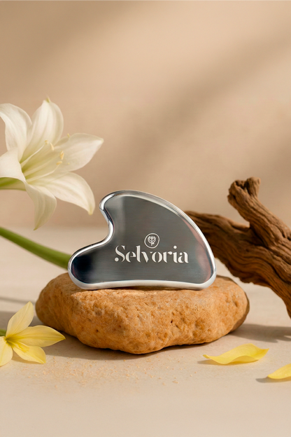 Gua Sha Facial de acero inoxidable